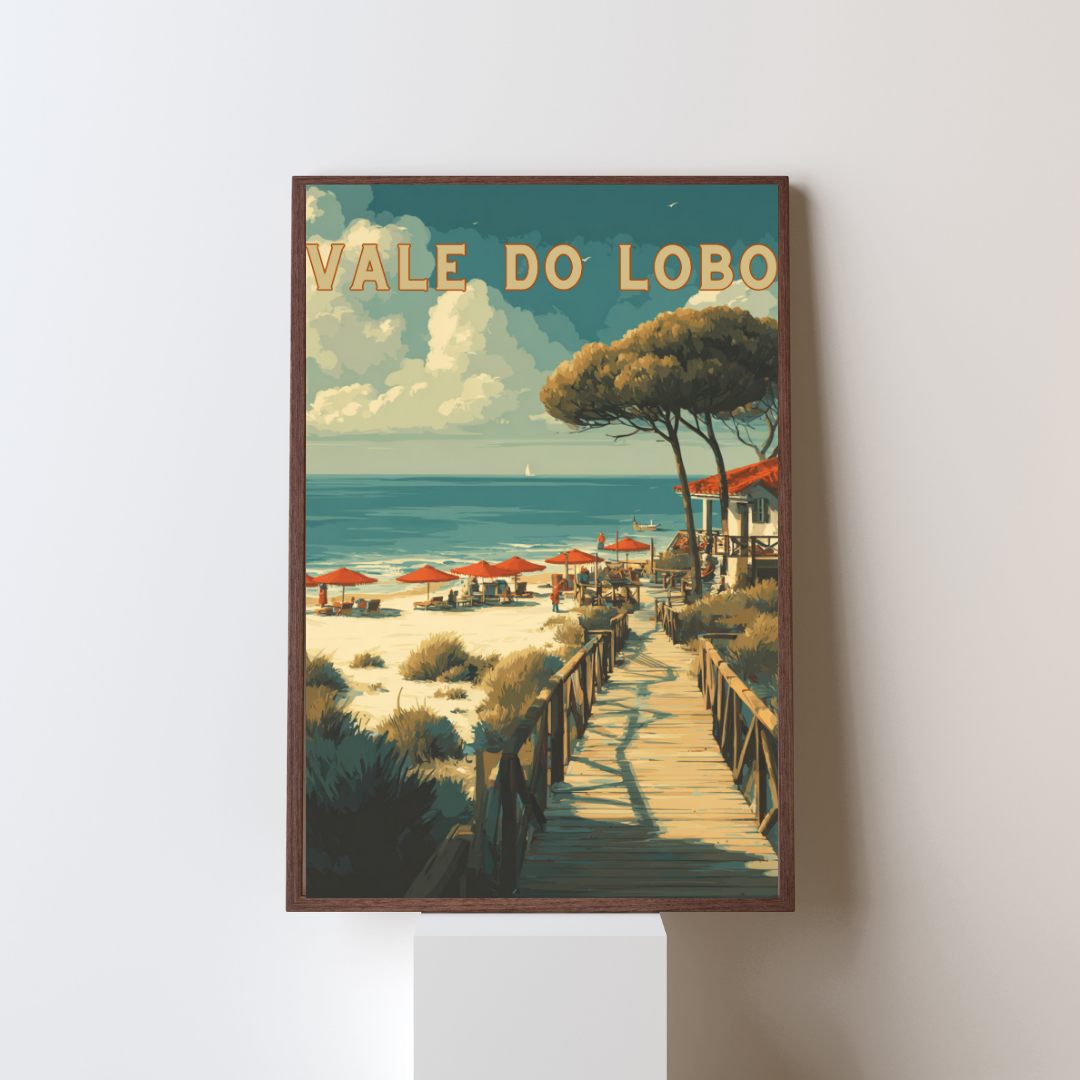 Vale De Lobo Beach - Portugal Printable Wall Art - Instant Digital Download A4/A3/A2