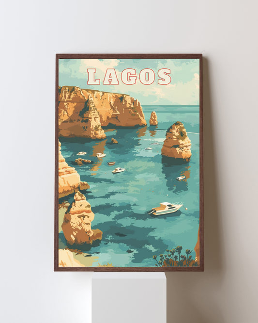 Lagos Portugal Printable Wall Art - Instant Digital Download - PDF A4/A3/A2