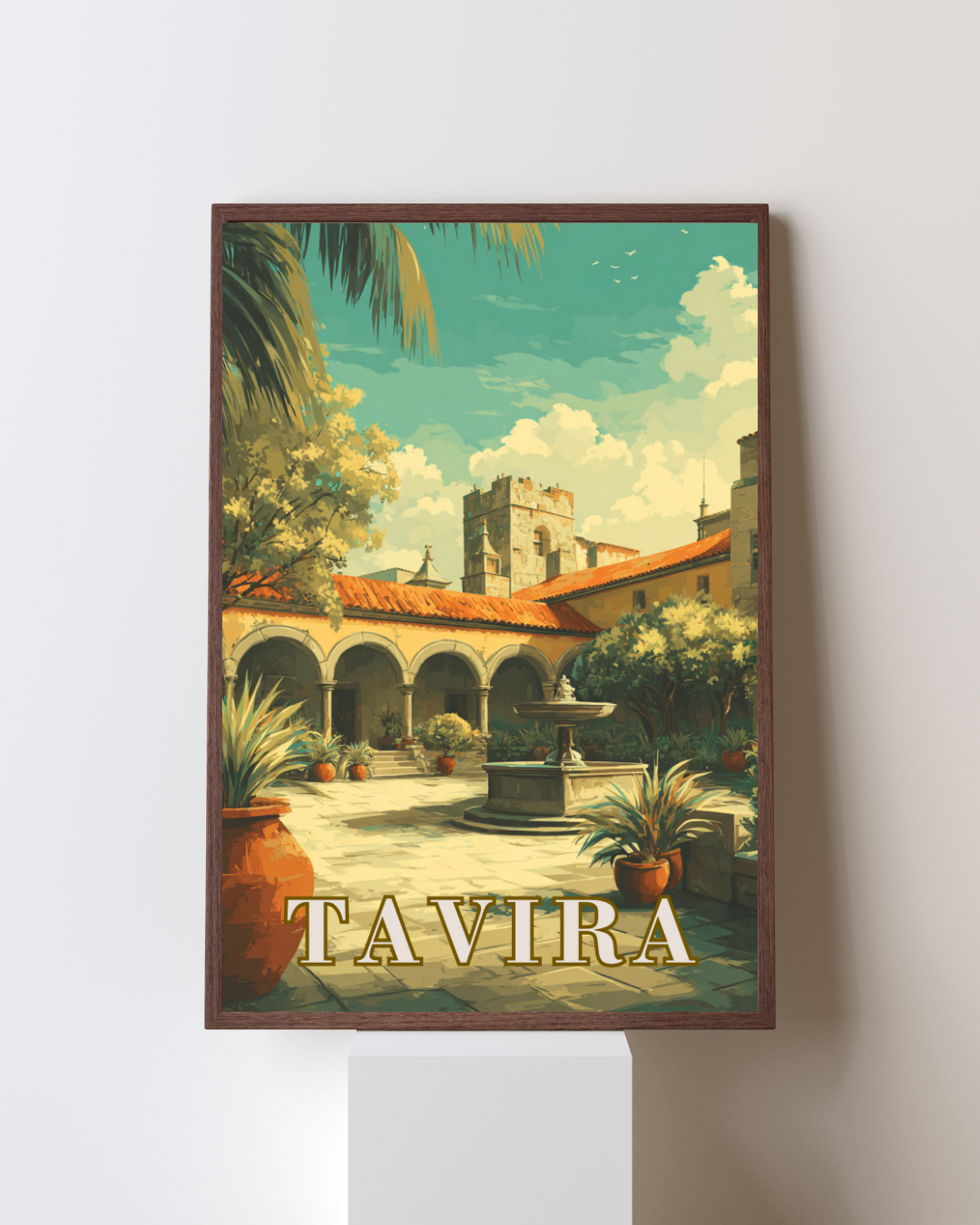 Tavira Convent - Portugal Printable Wall Art - Digital Download PDF A4/A3/A2 Size