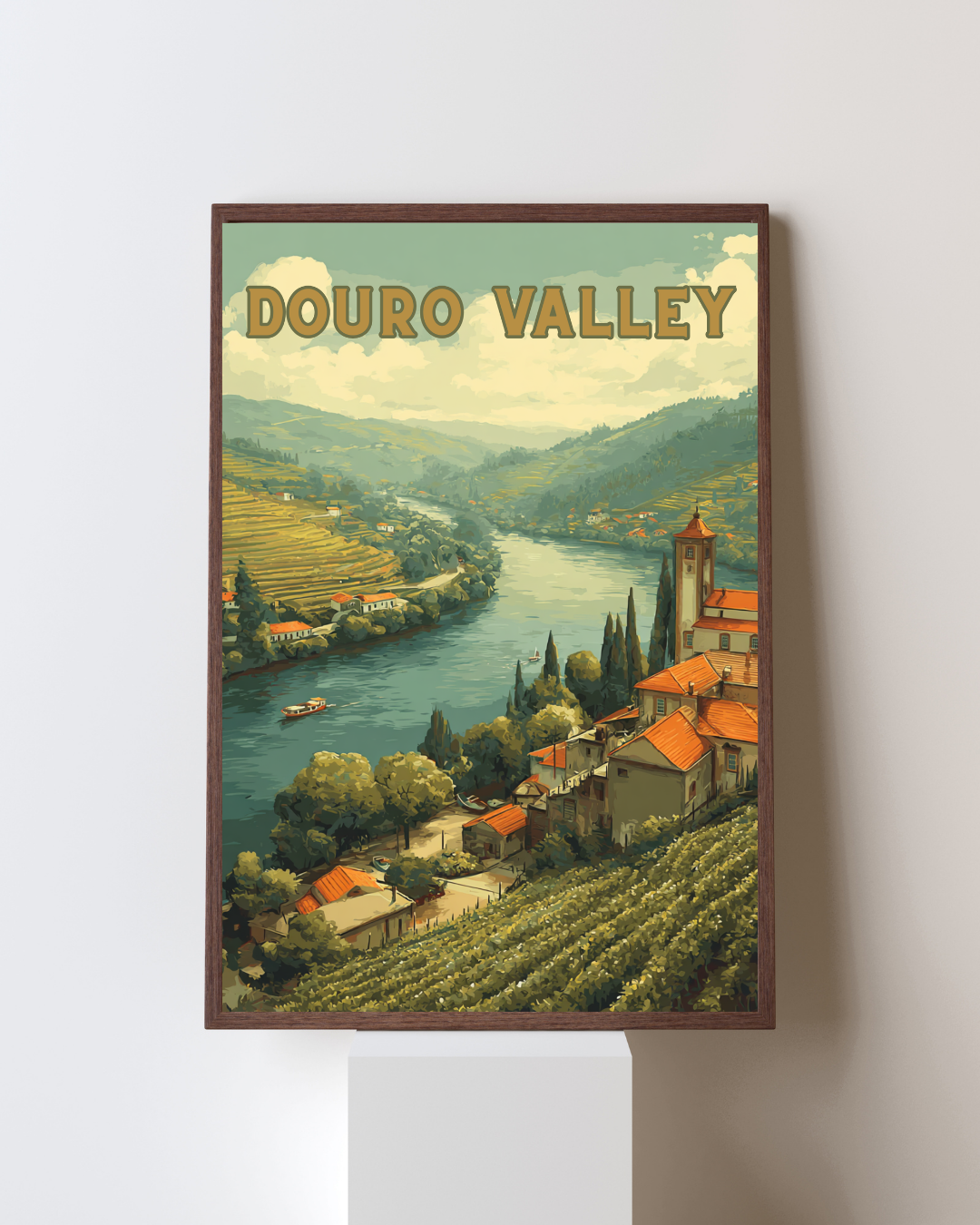 Douro Valley Printable Wall Art - Vintage Style Travel Print - Digital Download