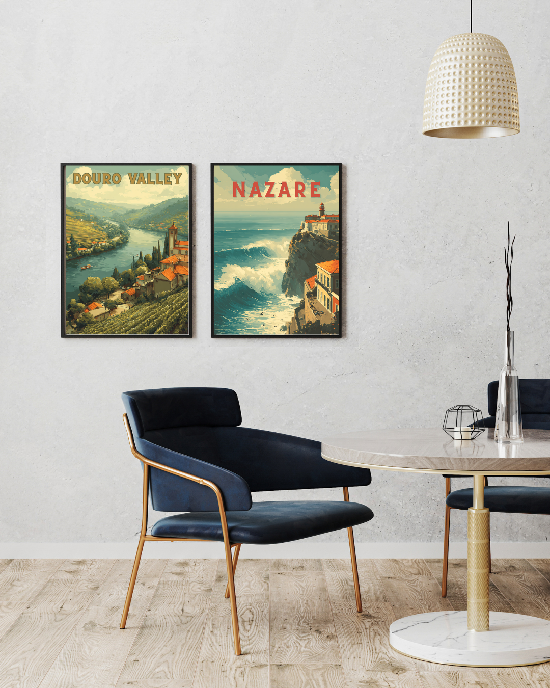 Douro Valley Printable Wall Art - Vintage Style Travel Print - Digital Download