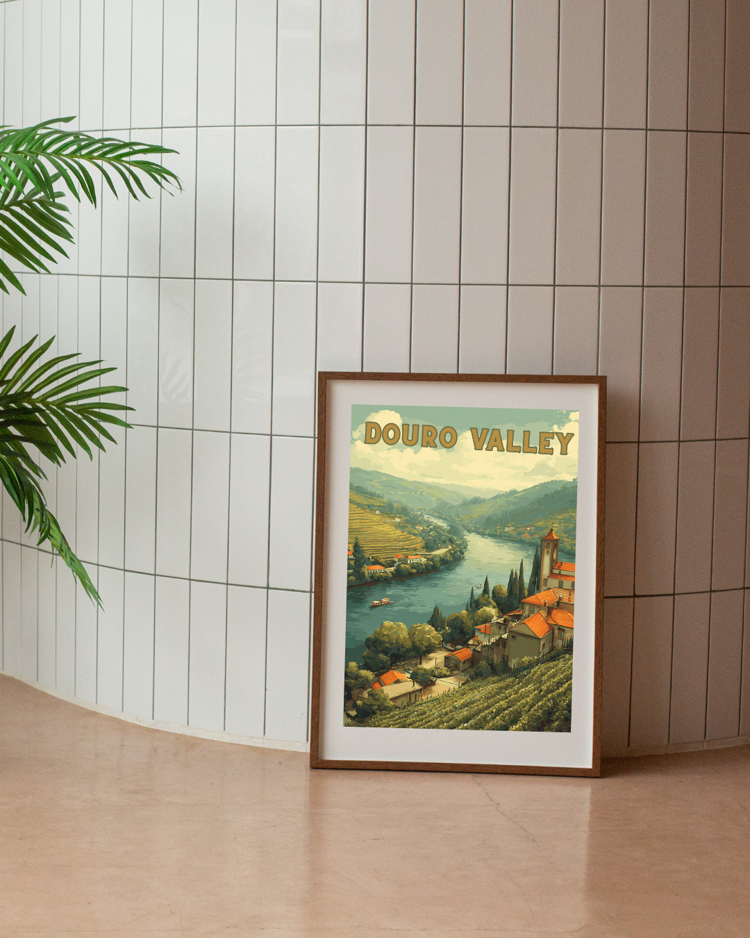 Douro Valley Printable Wall Art - Vintage Style Travel Print - Digital Download