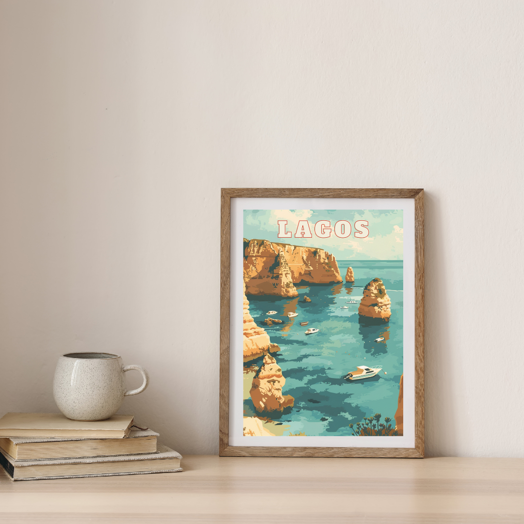 Lagos Portugal Printable Wall Art - Instant Digital Download - PDF A4/A3/A2