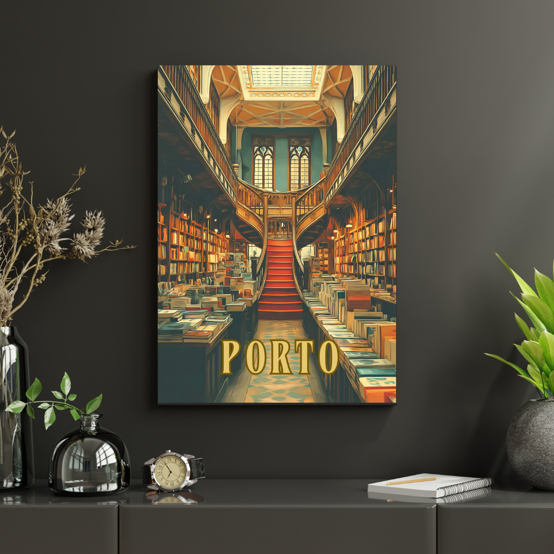 Livraria Lello Porto Printable Wall Art – Instant Digital Download - PDF A4/A3/A2