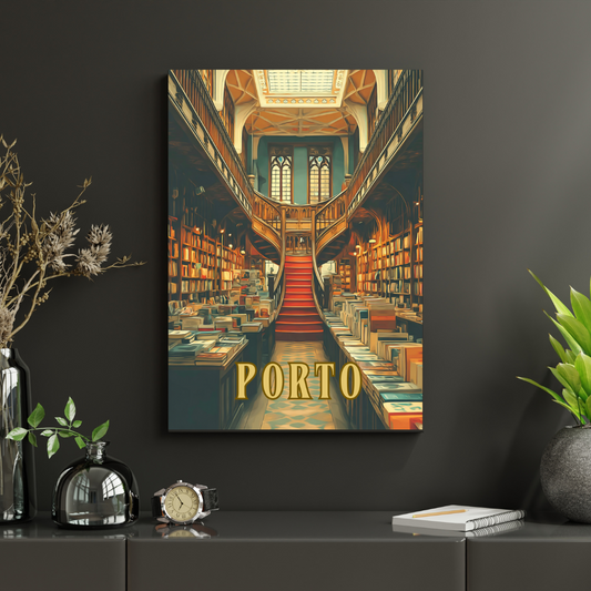 Livraria Lello Porto Printable Wall Art – Instant Digital Download - PDF A4/A3/A2