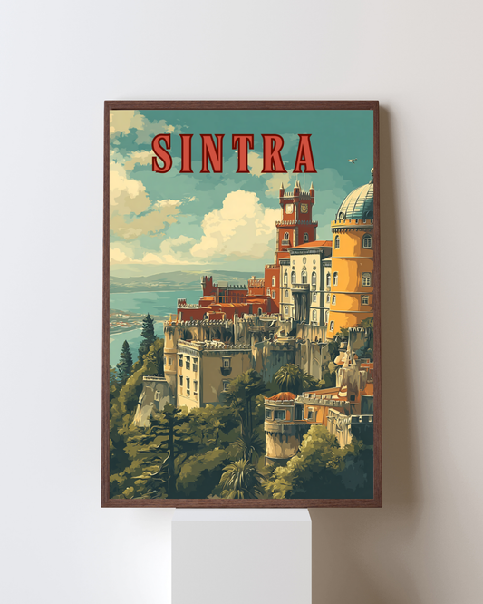 Pena Palace Sintra - Portugal Printable Wall Art - Digital Download PDF A4/A3/A2
