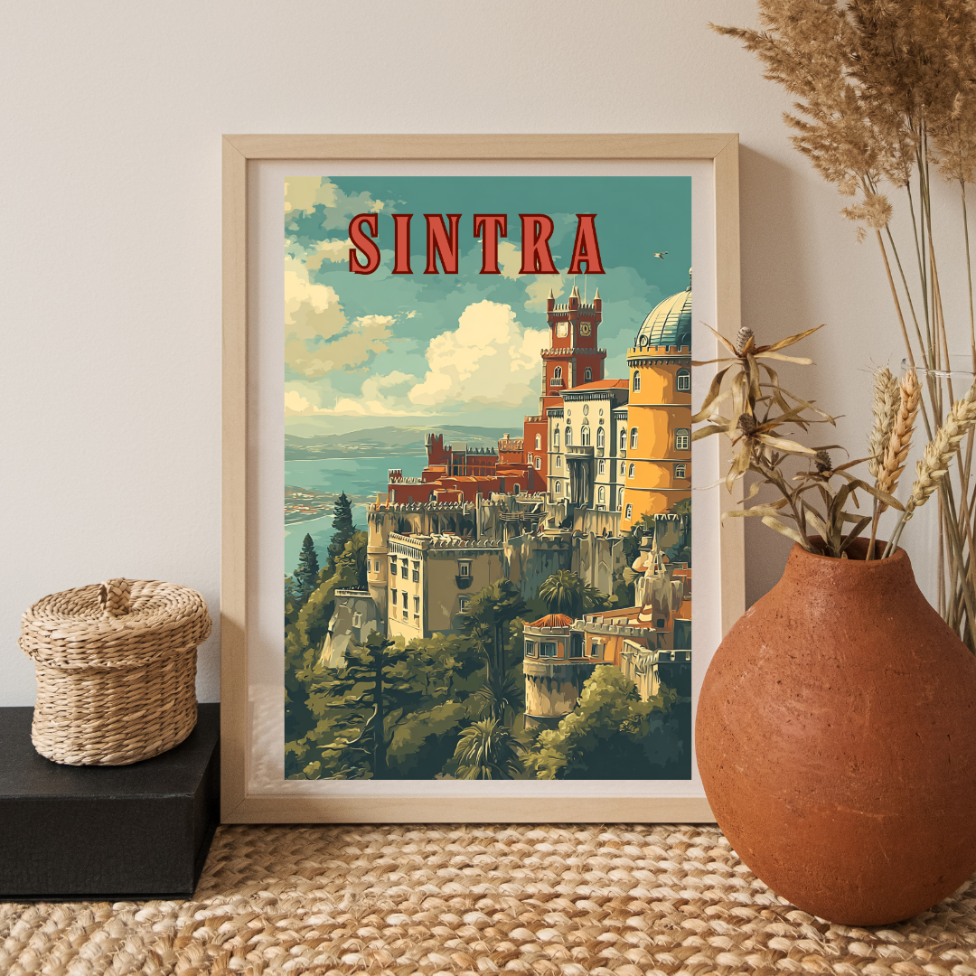 Pena Palace Sintra - Portugal Printable Wall Art - Digital Download PDF A4/A3/A2