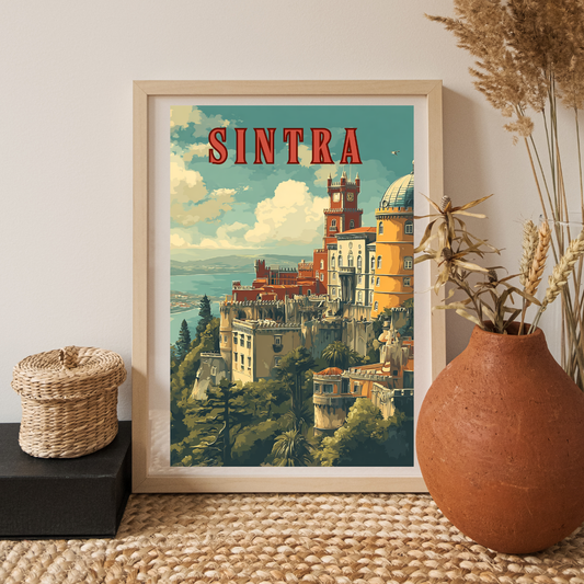 Pena Palace Sintra - Portugal Printable Wall Art - Digital Download PDF A4/A3/A2