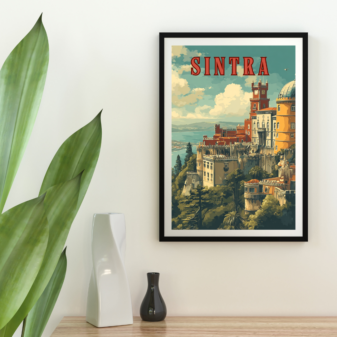 Pena Palace Sintra - Portugal Printable Wall Art - Digital Download PDF A4/A3/A2