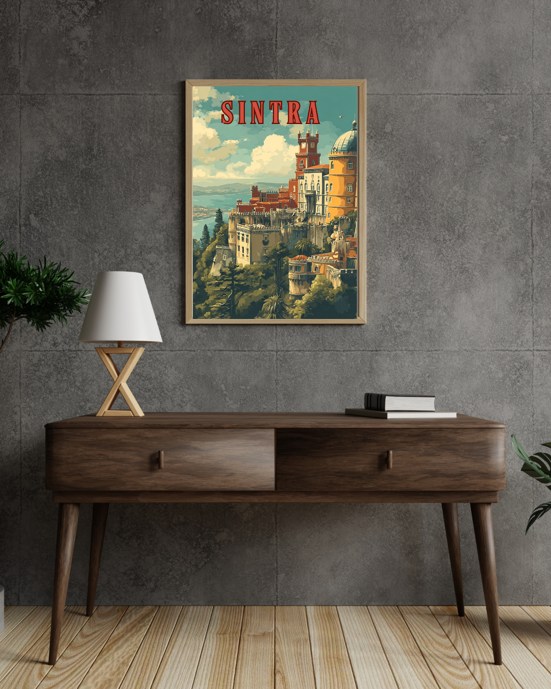 Pena Palace Sintra - Portugal Printable Wall Art - Digital Download PDF A4/A3/A2