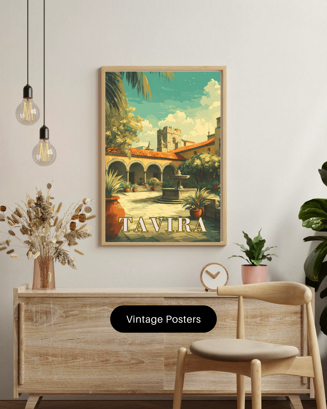 Tavira Convent - Portugal Printable Wall Art - Digital Download PDF A4/A3/A2 Size