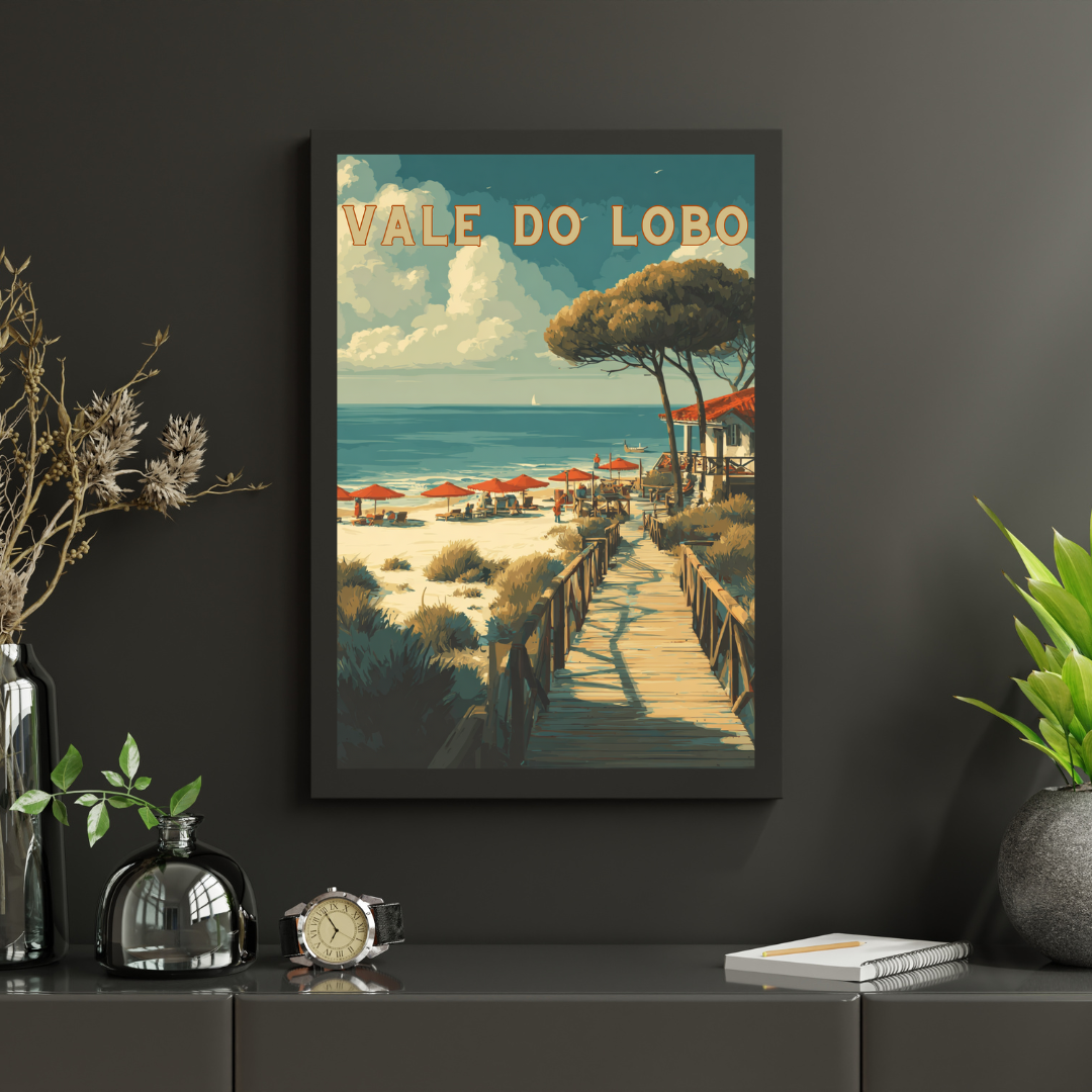 Vale De Lobo Beach - Portugal Printable Wall Art - Instant Digital Download A4/A3/A2