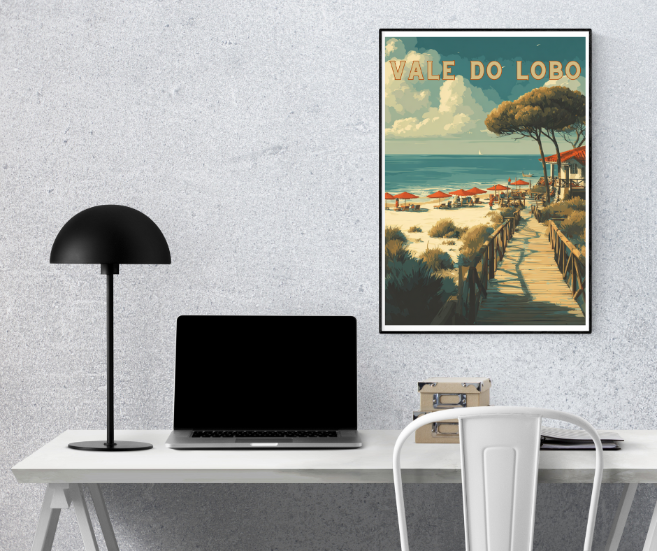 Vale De Lobo Beach - Portugal Printable Wall Art - Instant Digital Download A4/A3/A2